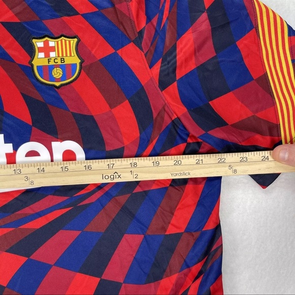 Nike Rakuten Barcelona Soccer Jersey Mens XL Football Club Dri Fit Short Sleeve - Picture 8 of 12